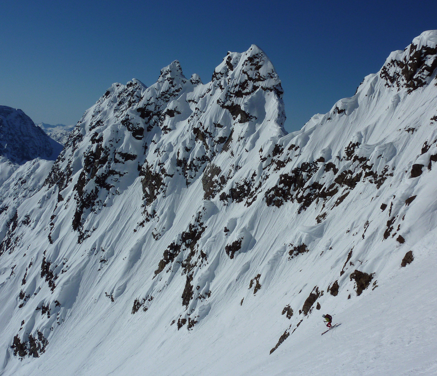 Istinden : descente sous le sommet