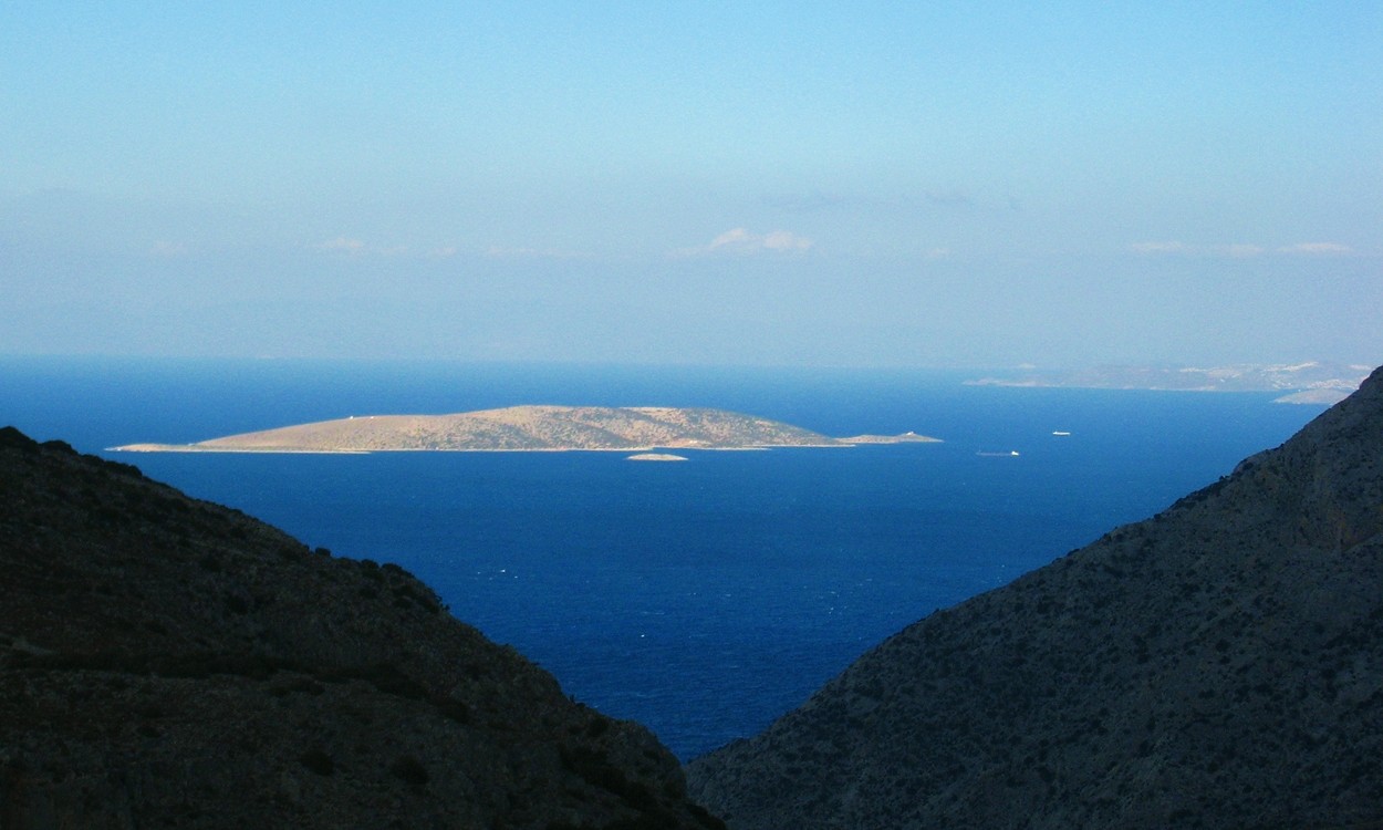 La Mer Egée vue depuis le secteur Julian (Kalymnos)