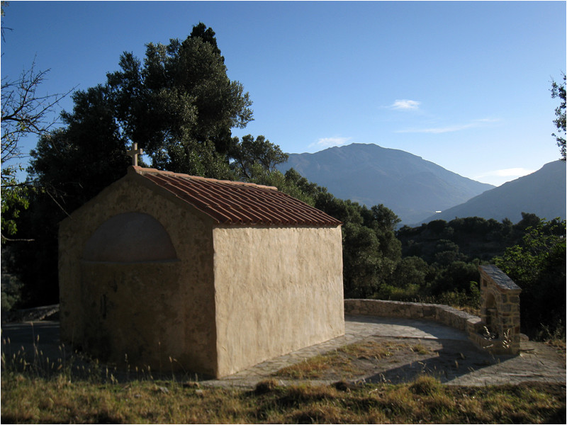 La petite chapelle Aghios Georgios à Fourfouras.