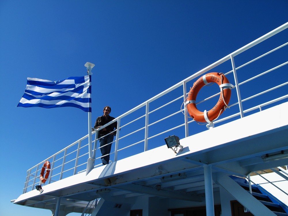 Sur le ferry de Mastichari à Pothia
