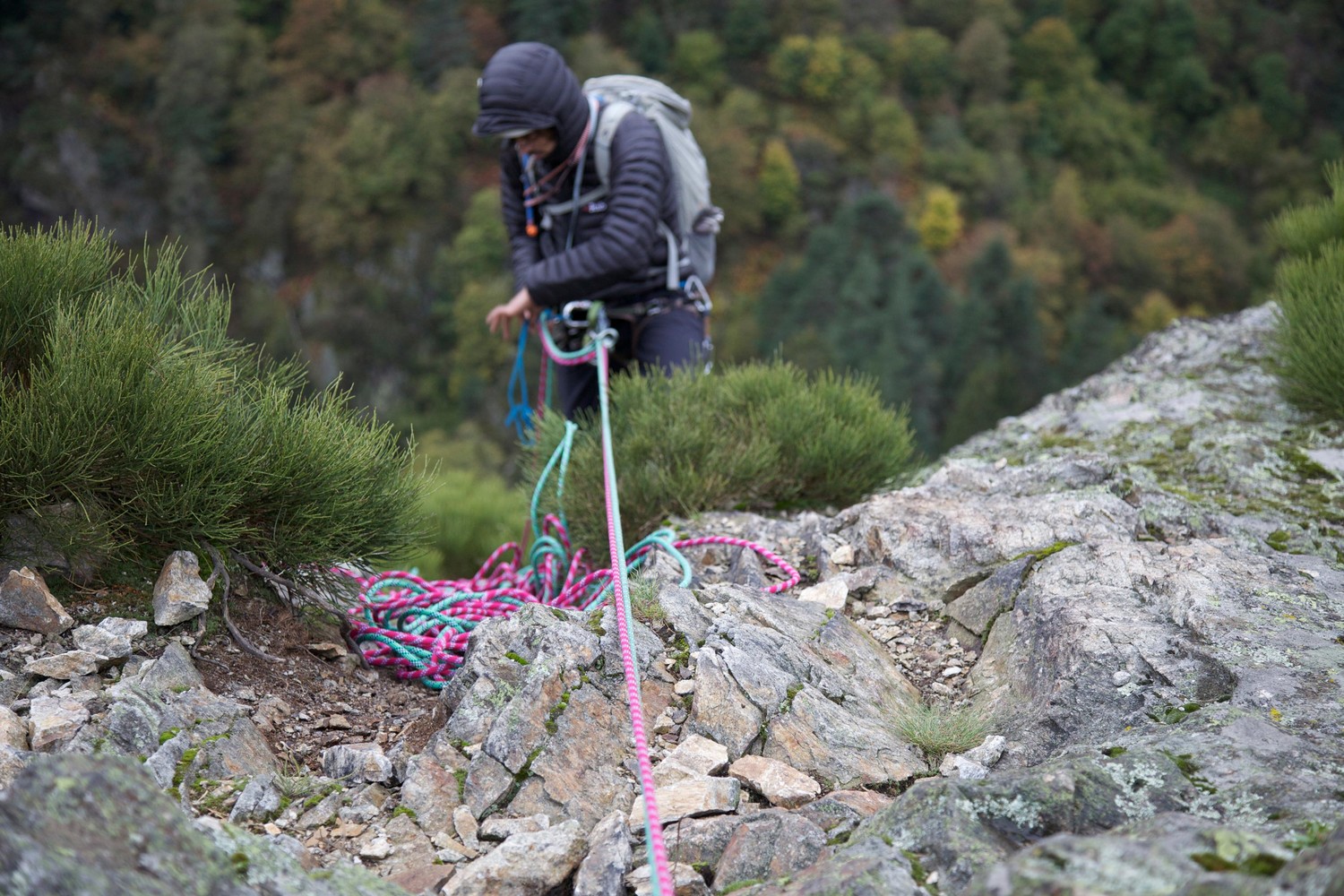 Début de la descente