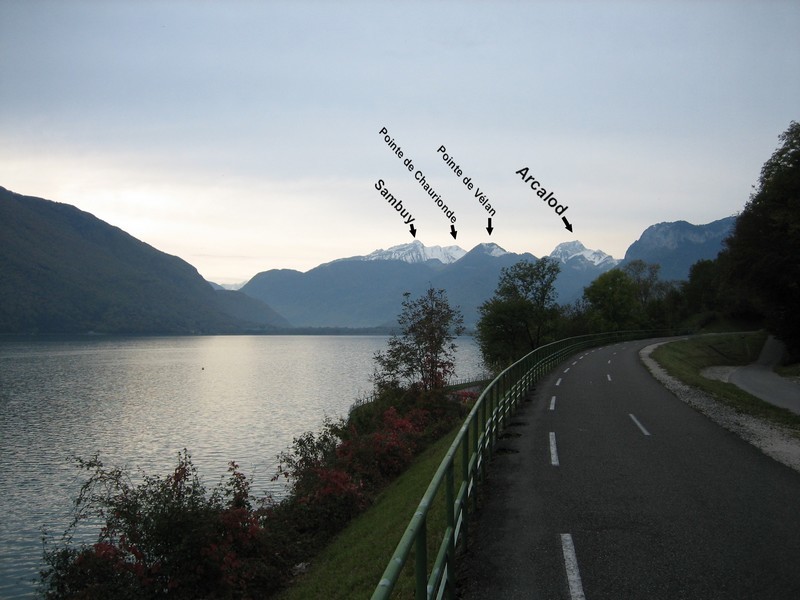 Sur la piste cyclable