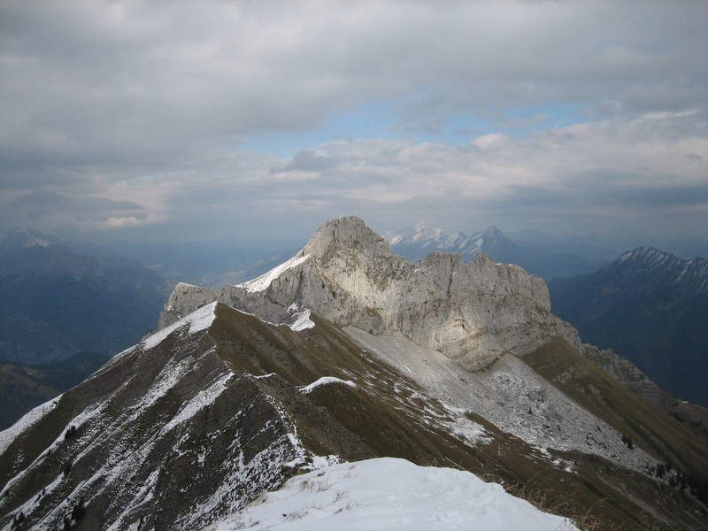 L'arête menant à la Sambuy depuis Chaurionde
