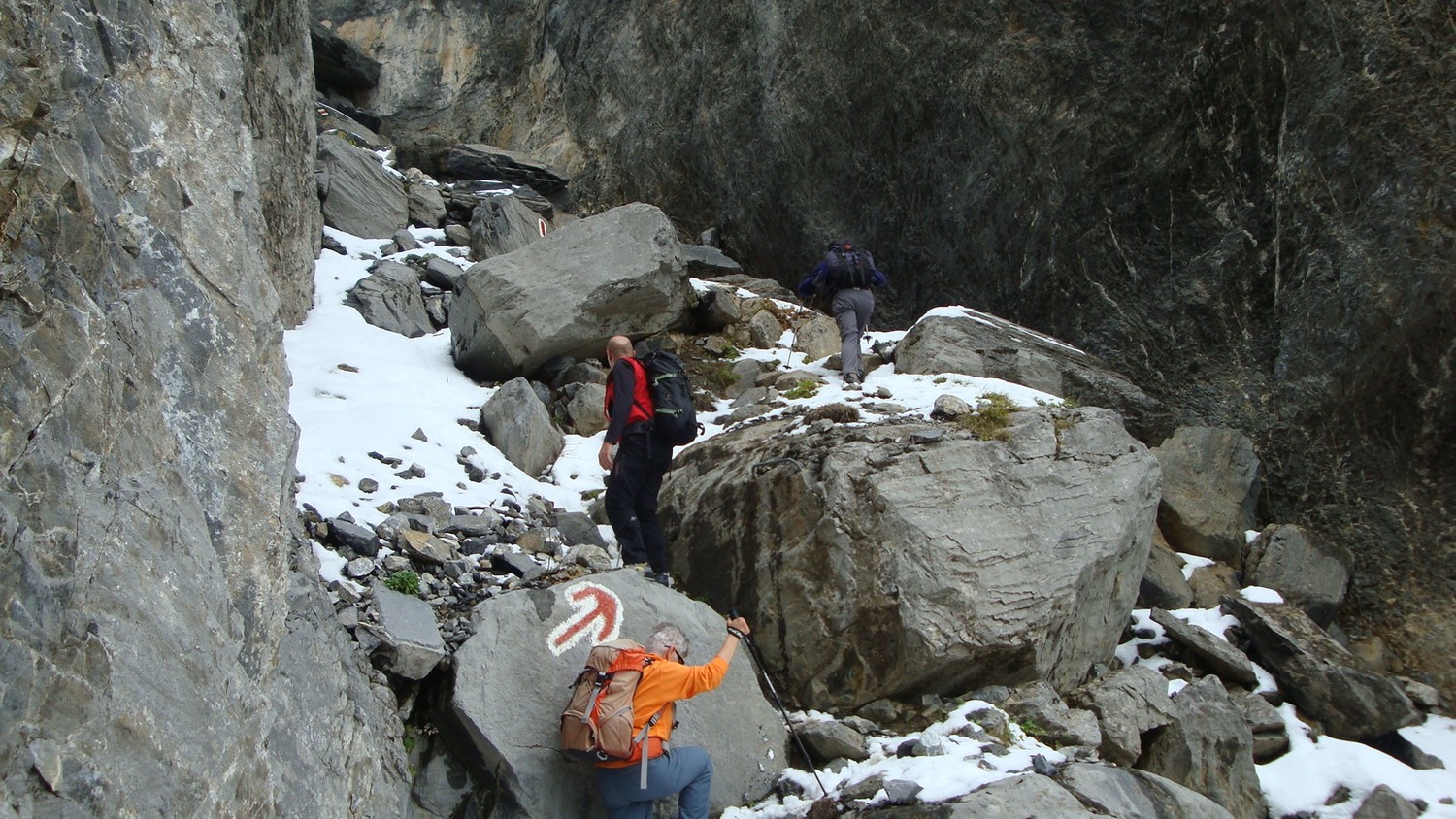 Poteu: début du couloir