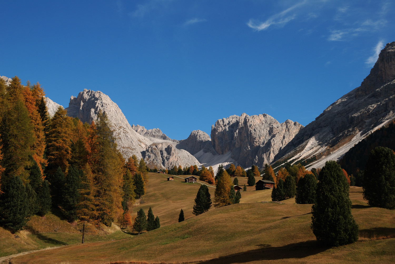 Vallon de Niscles et massif des Odles / Geislerspitzen