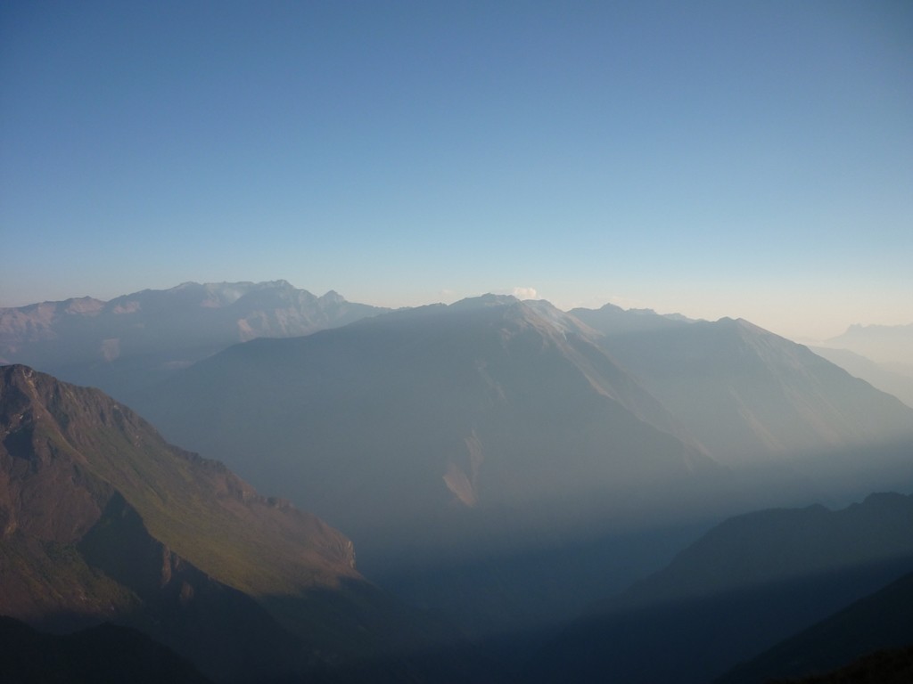 Choquequirao: Au dessus du Rio Blanco