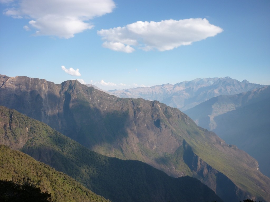 Vue sur le "col" Choquequirao