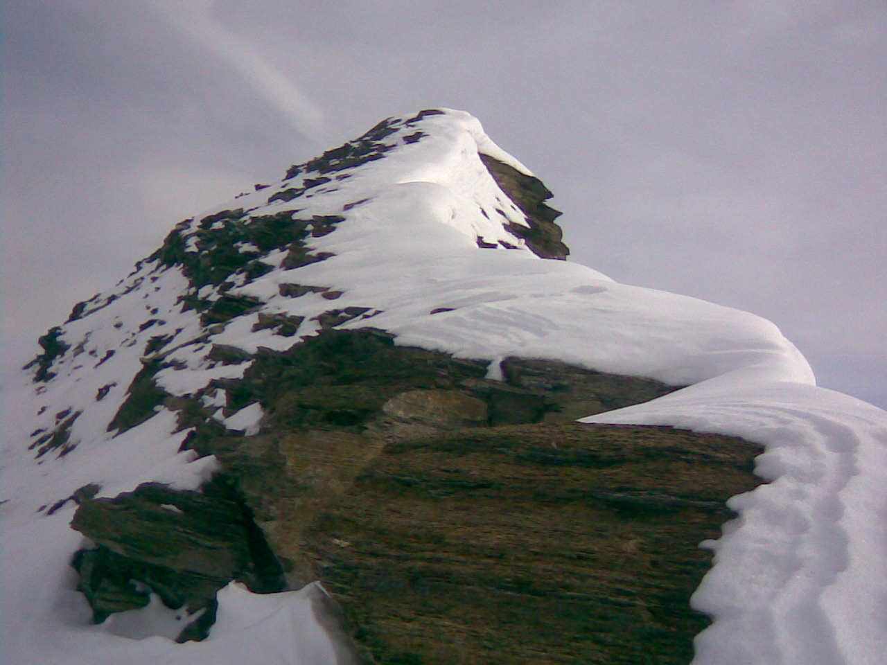 Un ressaut sur l'arête