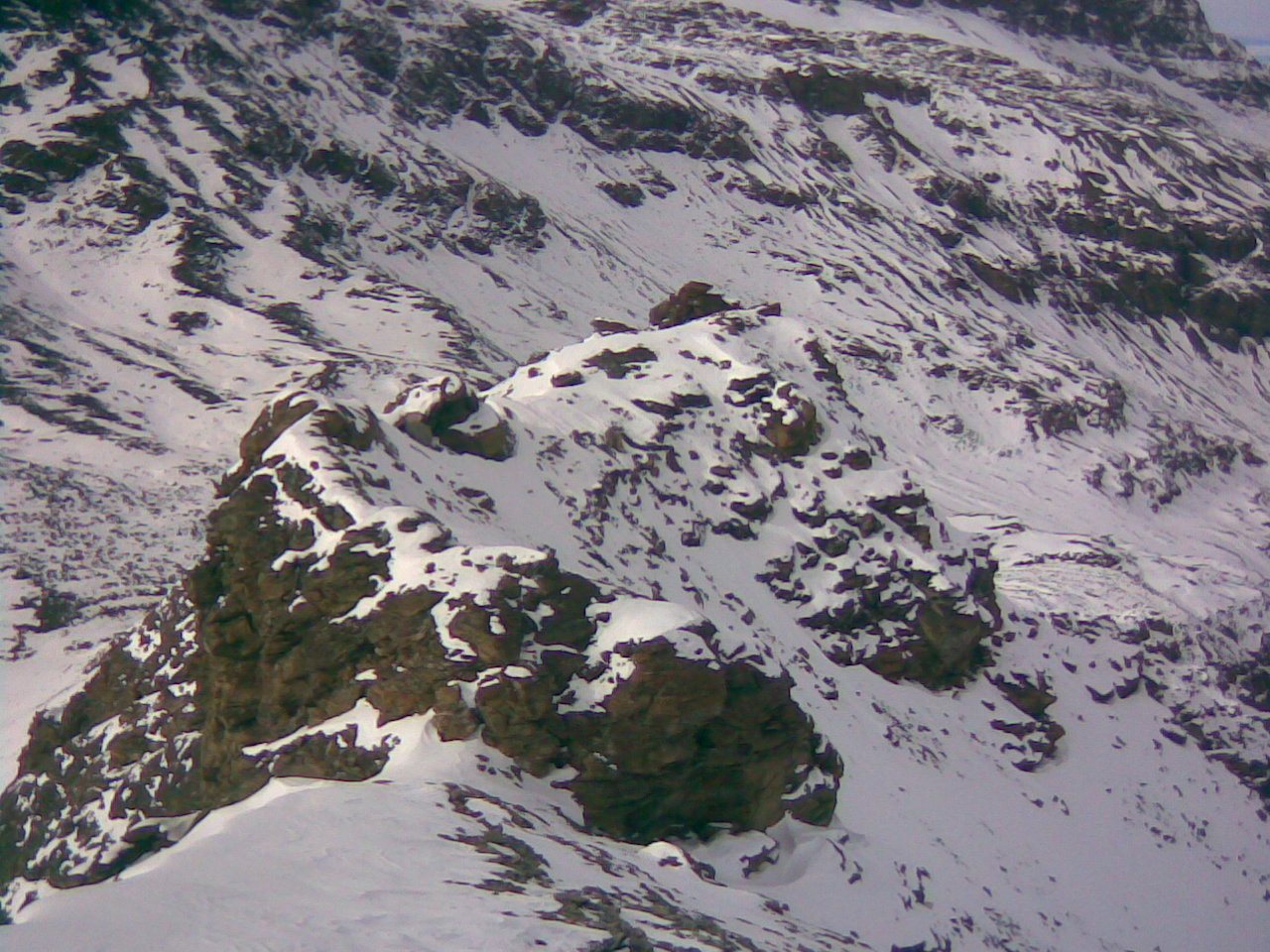 Descente sur l'arête