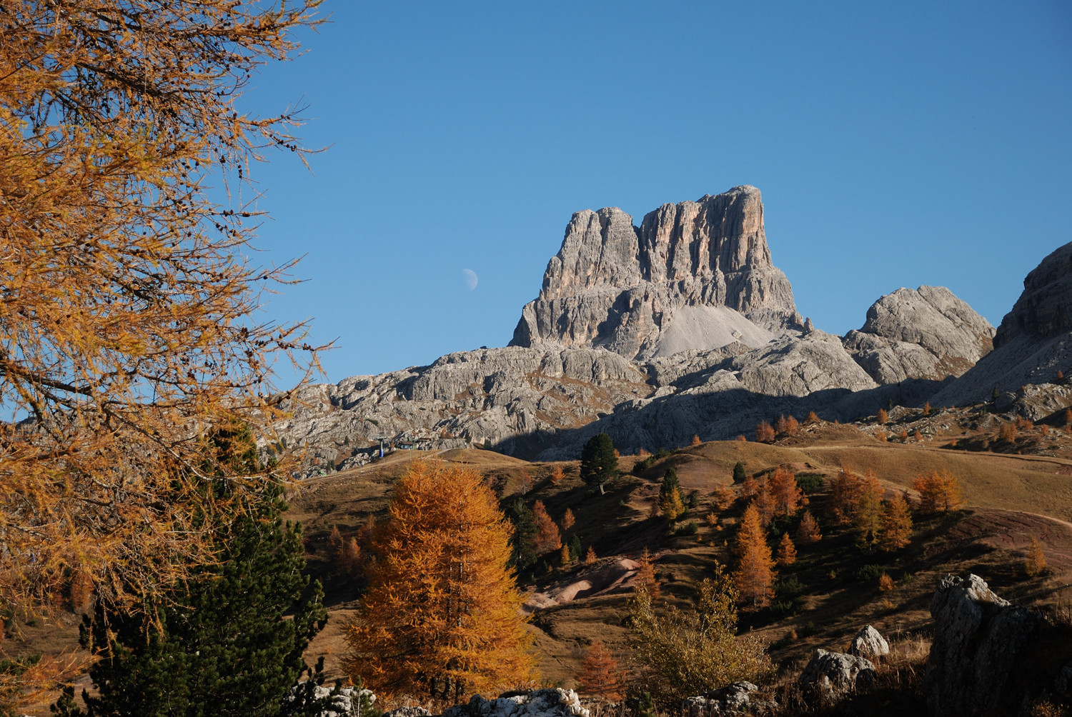 Averau vu du Col du Falzarego