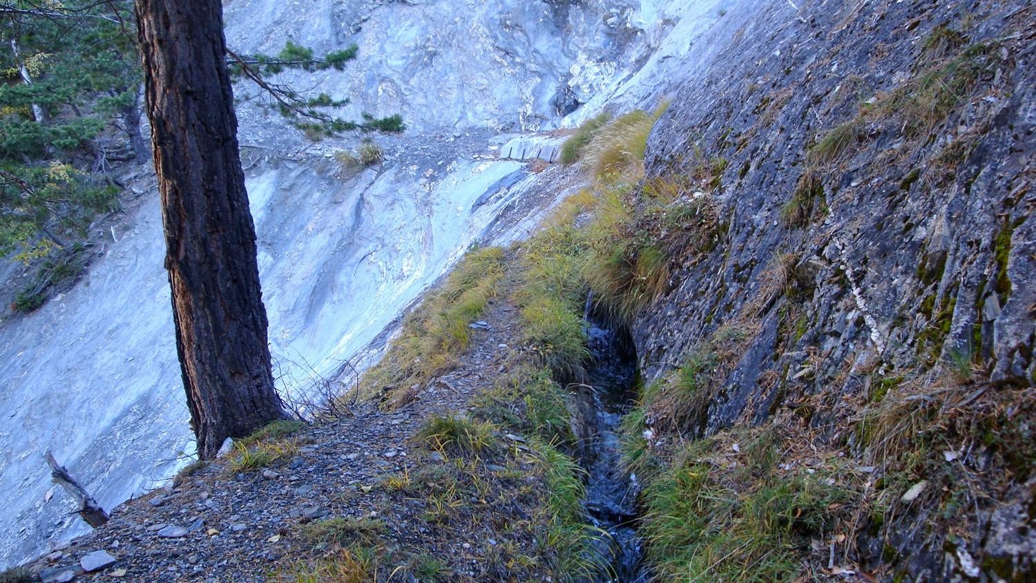 Grossi Lyka sur le bisse