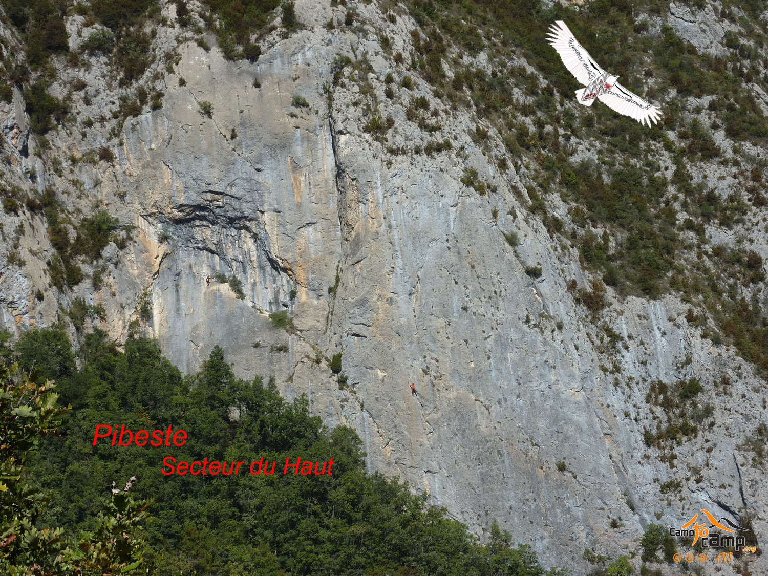 Falaise Pibeste - Secteur du Haut