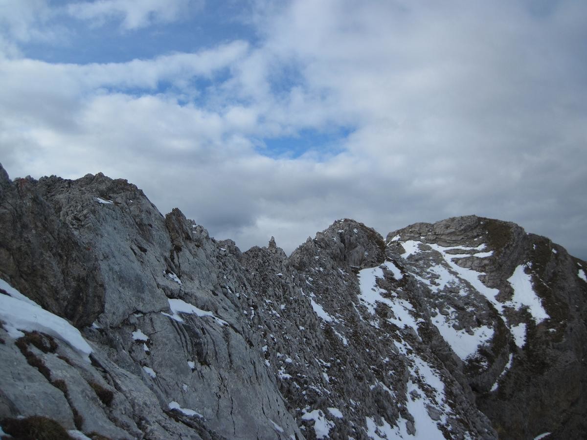arête finale pour rejoindre le sommet