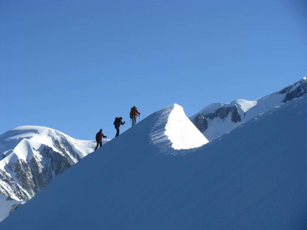 encore et toujours l'arête des Dômes de Miage