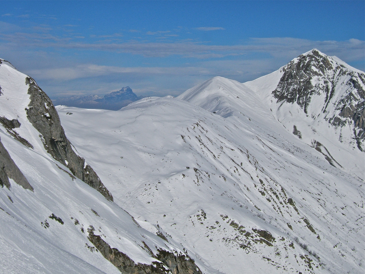 Viso au dessus du Col de la Garbella.