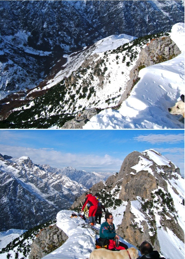 Très aérien, vue sur le vallon de Sabion.