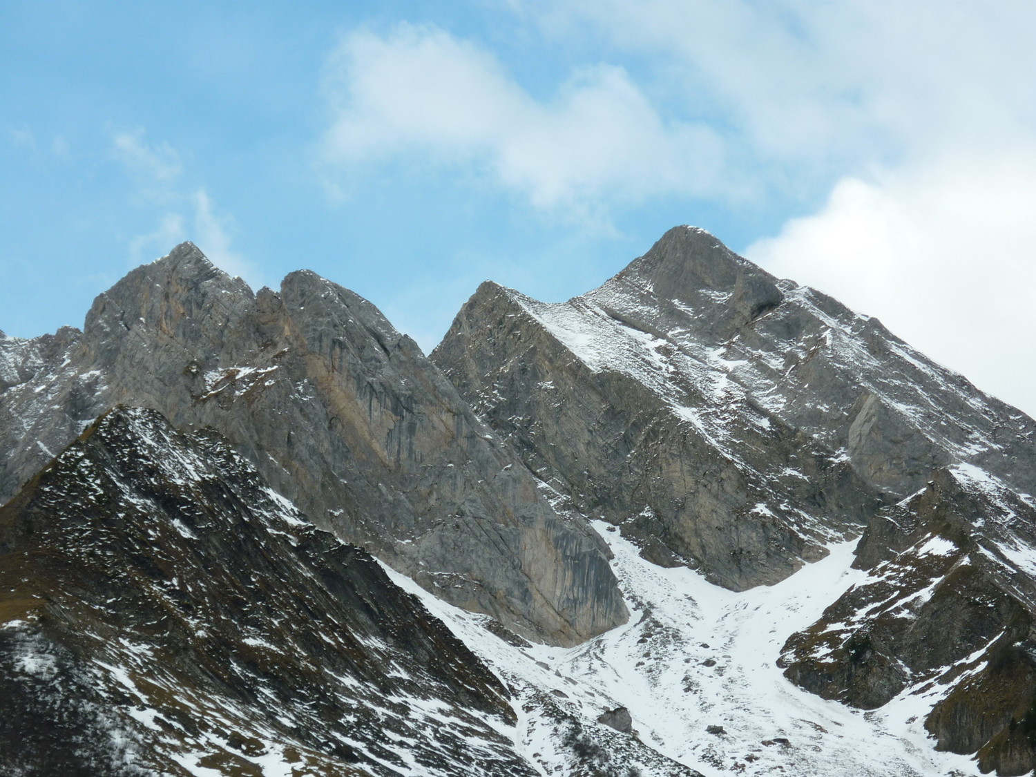 Le pied de l'arête