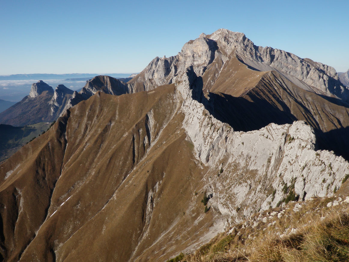 l'arête vue du sommet