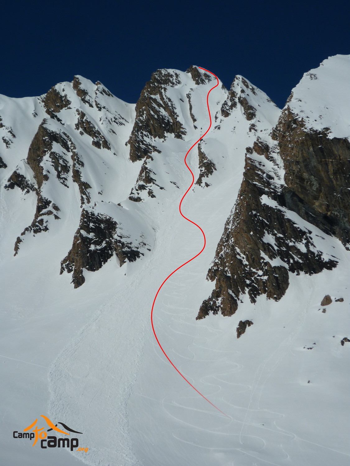 Topo : Aiguille de la Belle Combe, couloir S