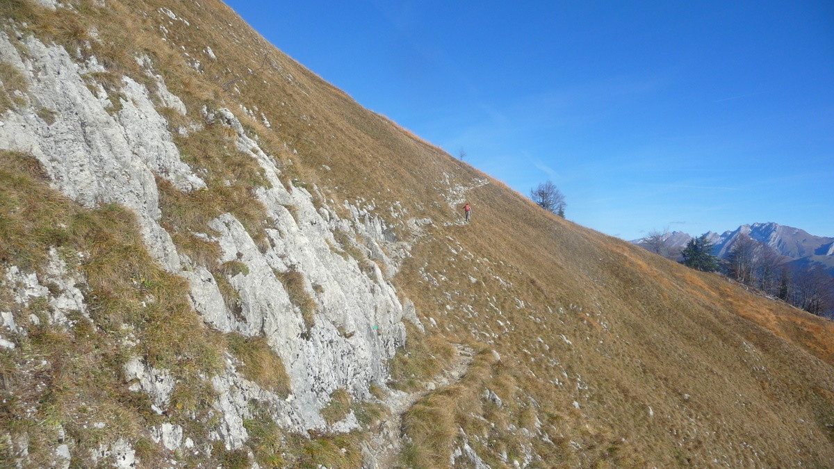 traversée pour rejoindre la Combe