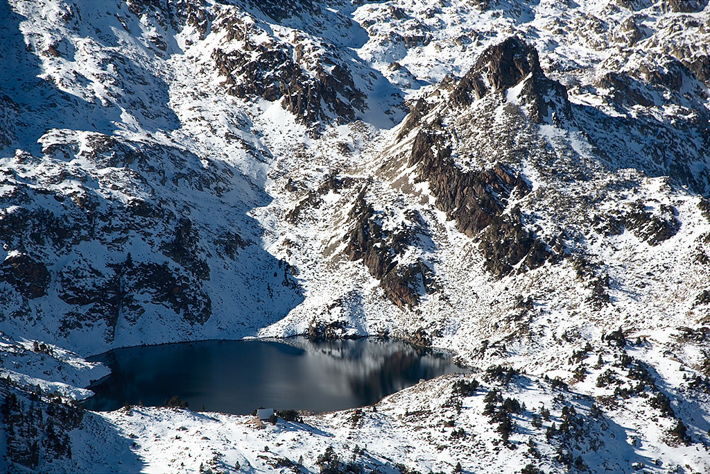 Lac et refuge du Campana de Cloutou depuis Montarrouye