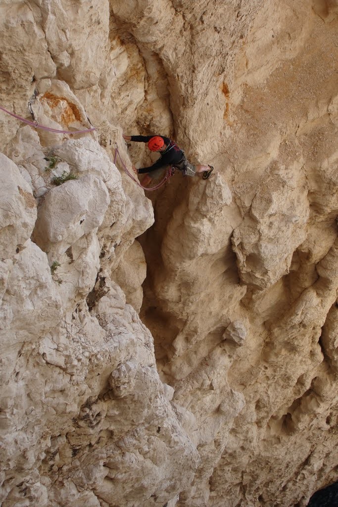 Remontée à l'intérieur de l'Aiguille de l'Eissadon