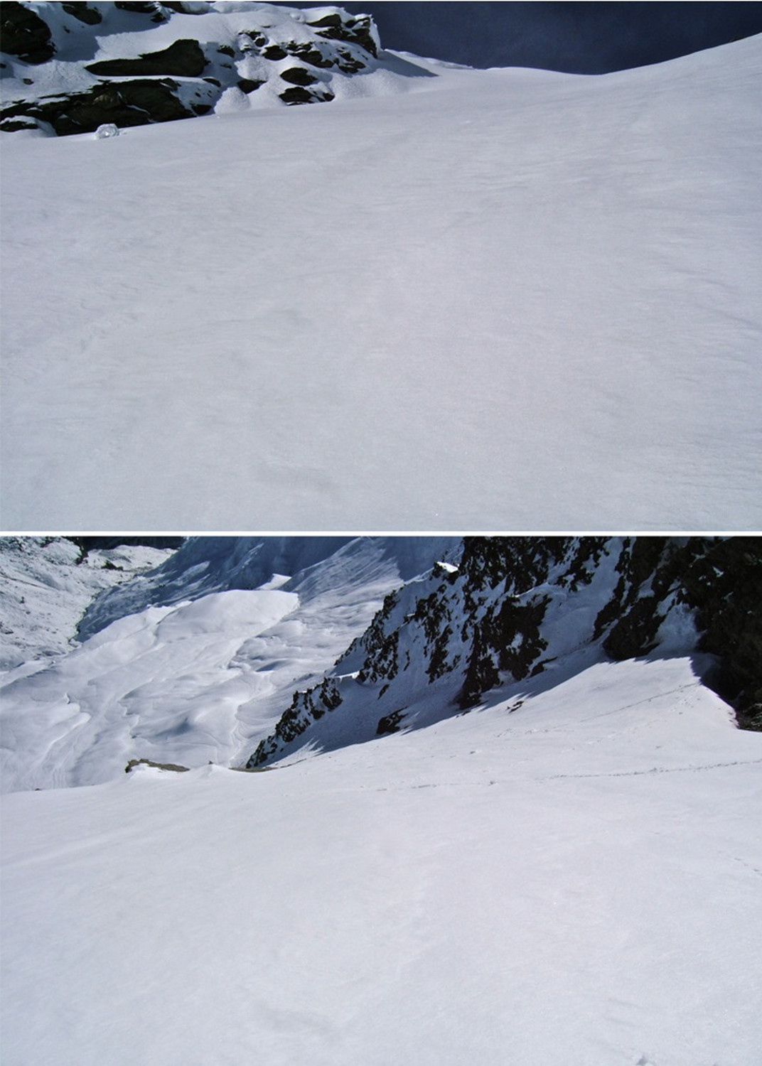 Couloir à la montée.