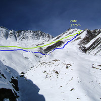 Passage sous la cote 2776m