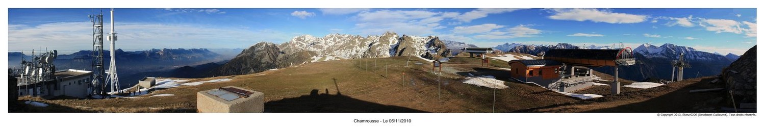 Panoramique 9 : Depuis la Croix de Chamrousse, vue sur Belledonne