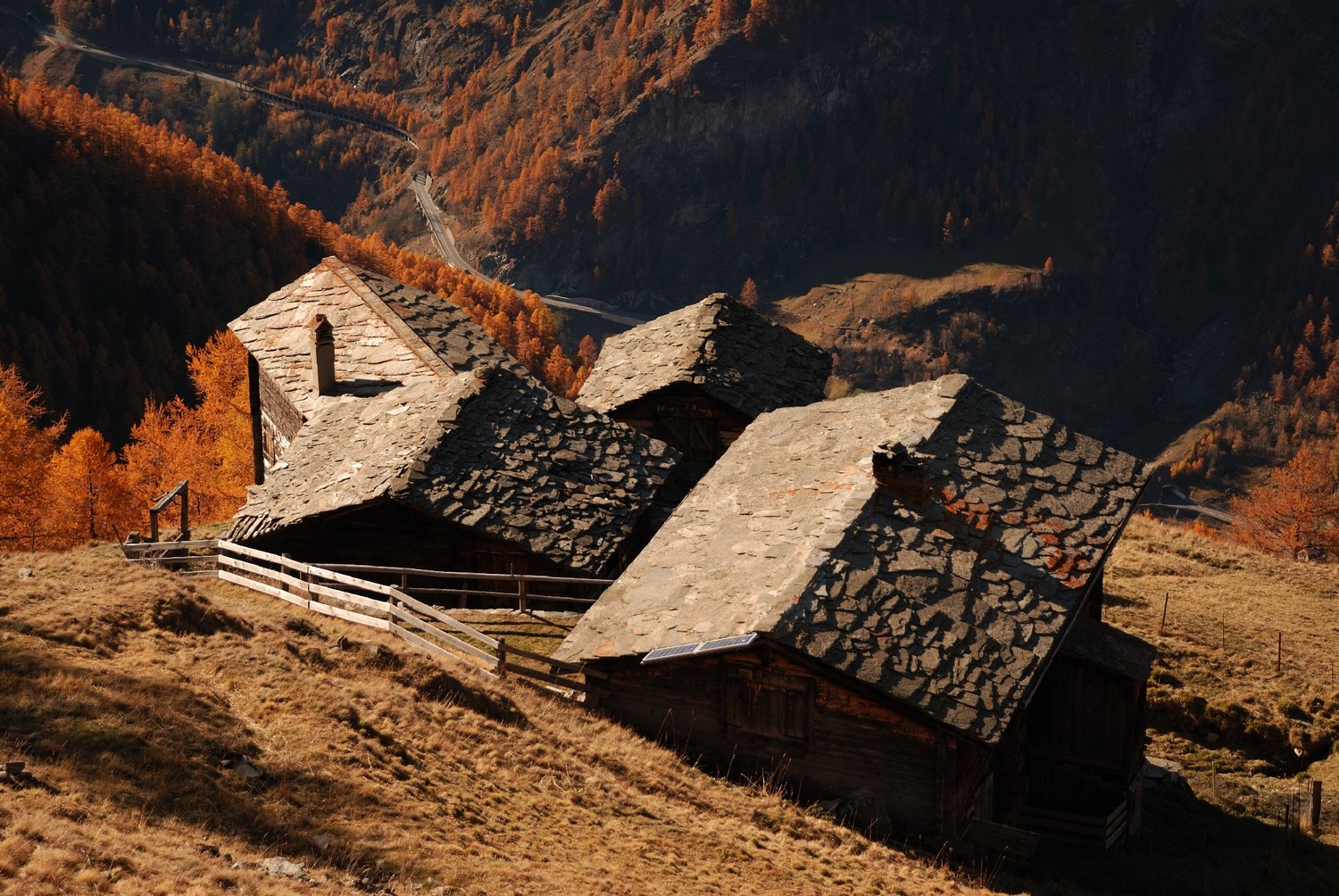 Chalets de Windstadel, entre Gspon et Oberfinilu