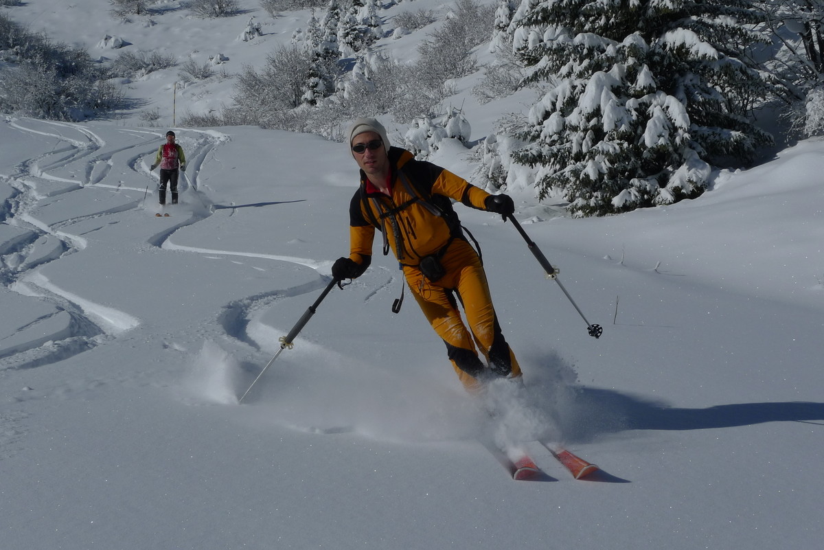 Arrivée en bas du TS Oursière