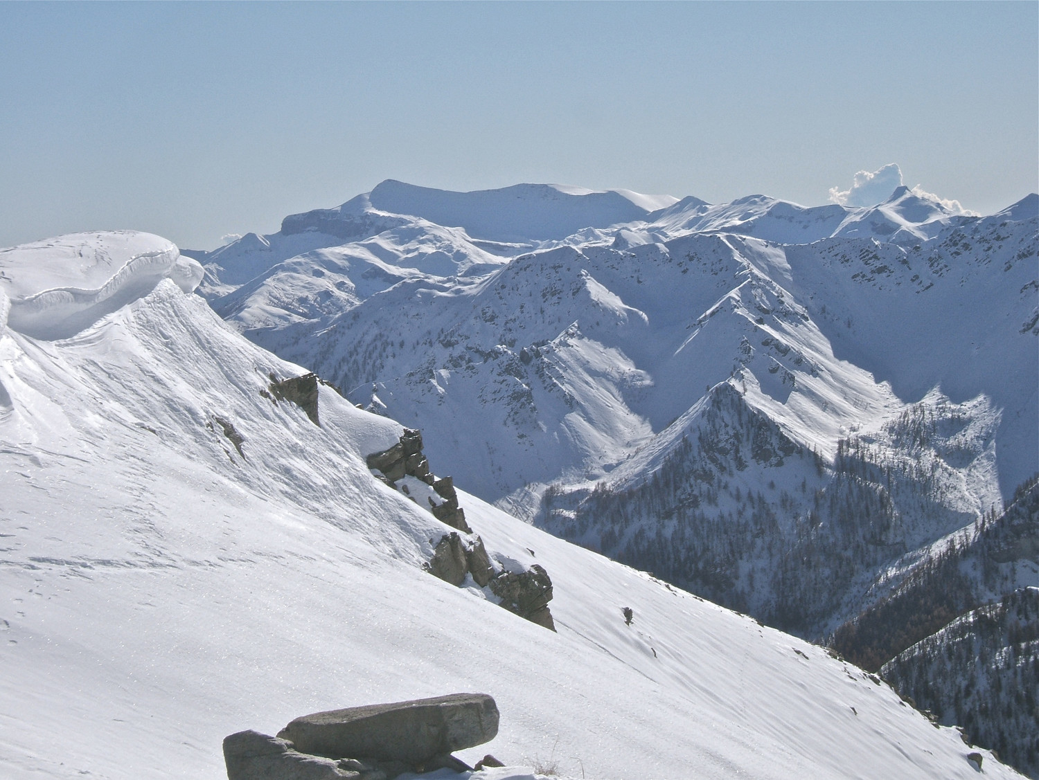 Mounier vue de la Crête de Rougne