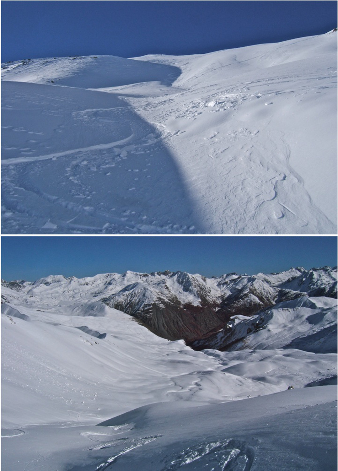 Descente de la Crête de Rougne dans le Vallon de l'Alpe
