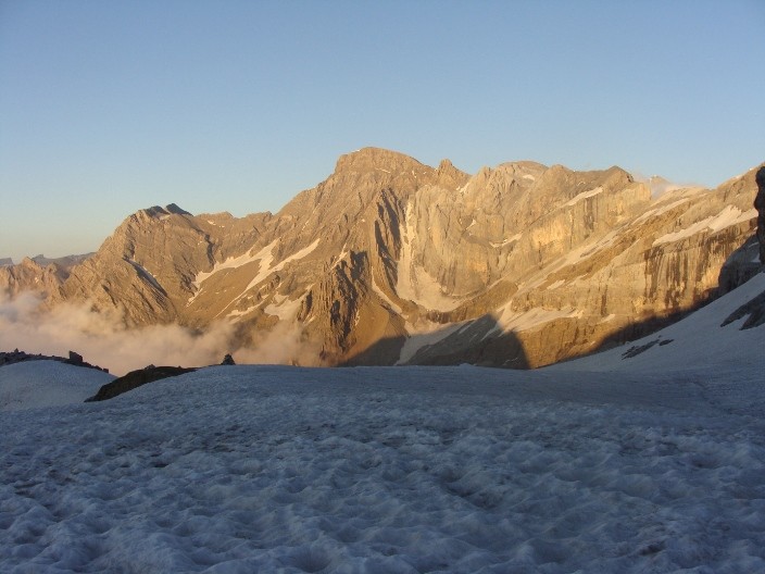 Arête Passet, au coucher de soleil