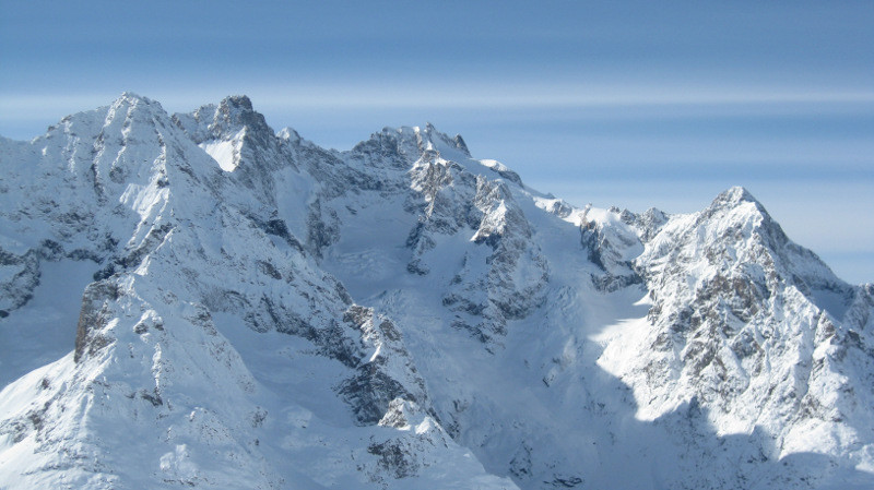 Pic Gaspard et la Meije depuis le point 2861m