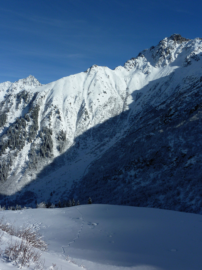 Vers le chalet du Pra