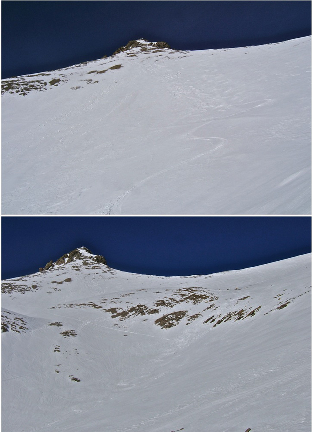Super neige à la descente.