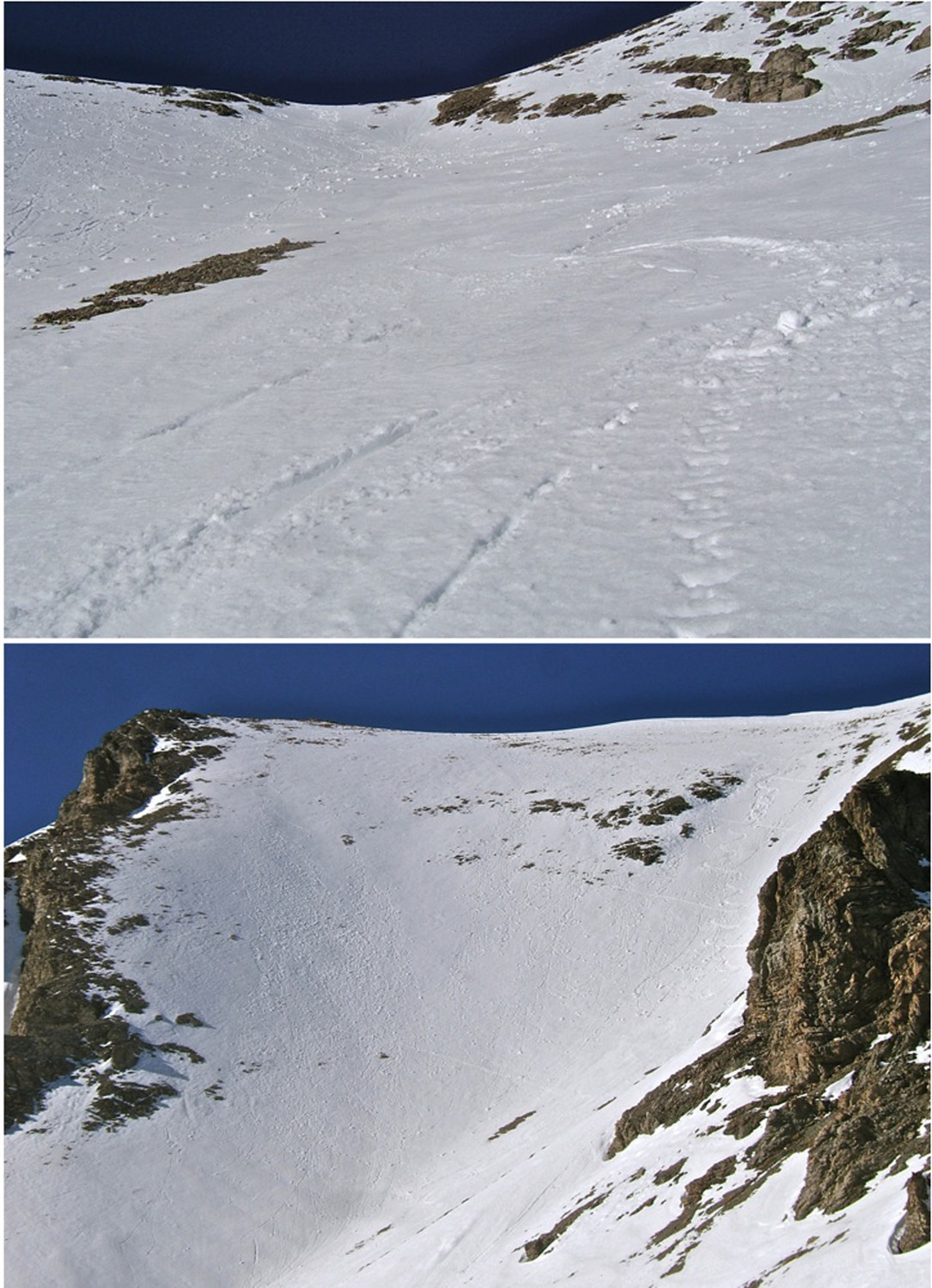 Descente S. de la Crête du Trou de l'Aigle