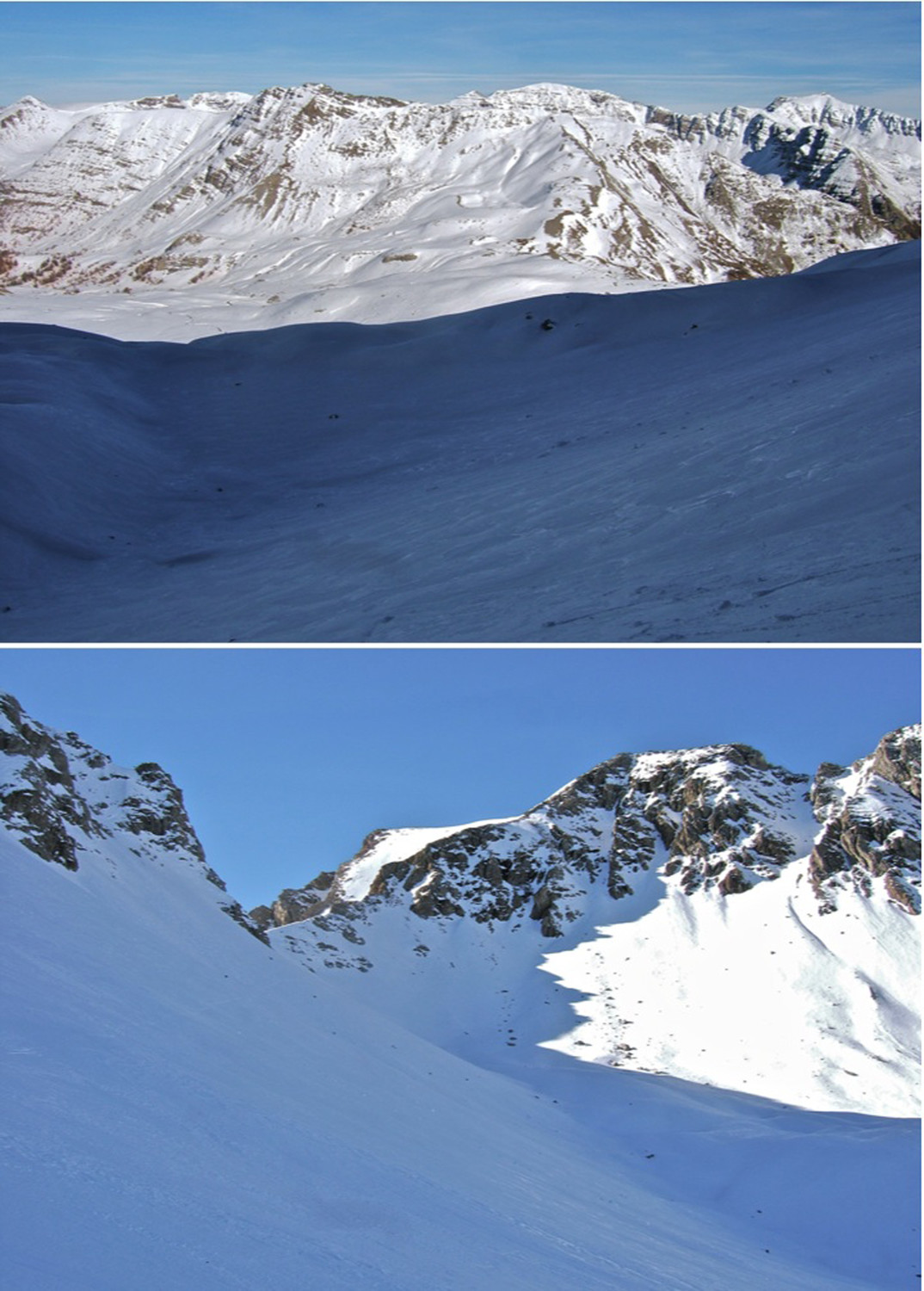 Descente E. du Col de la Pte Cayolle.