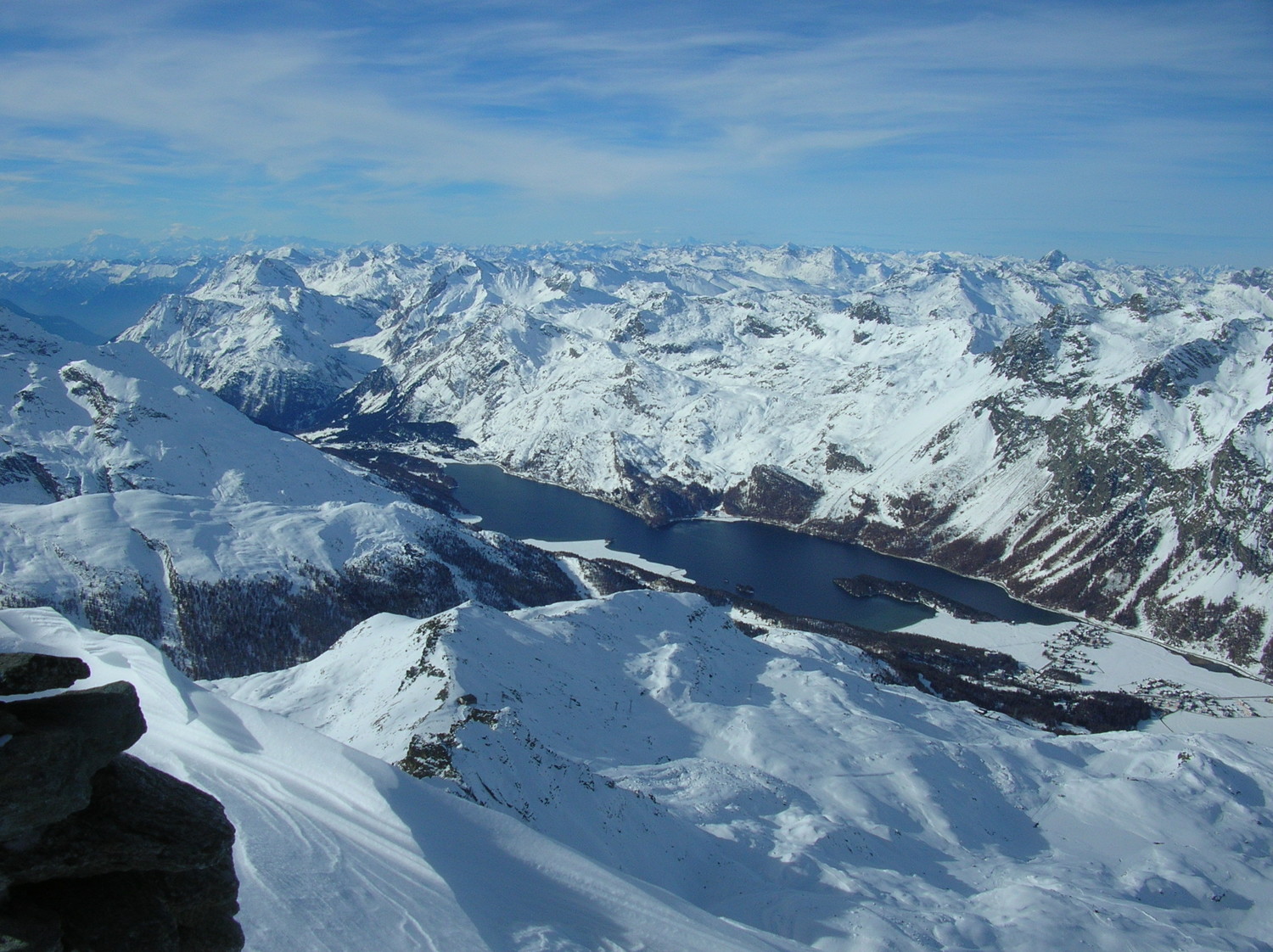 Maloja visto dalla cima