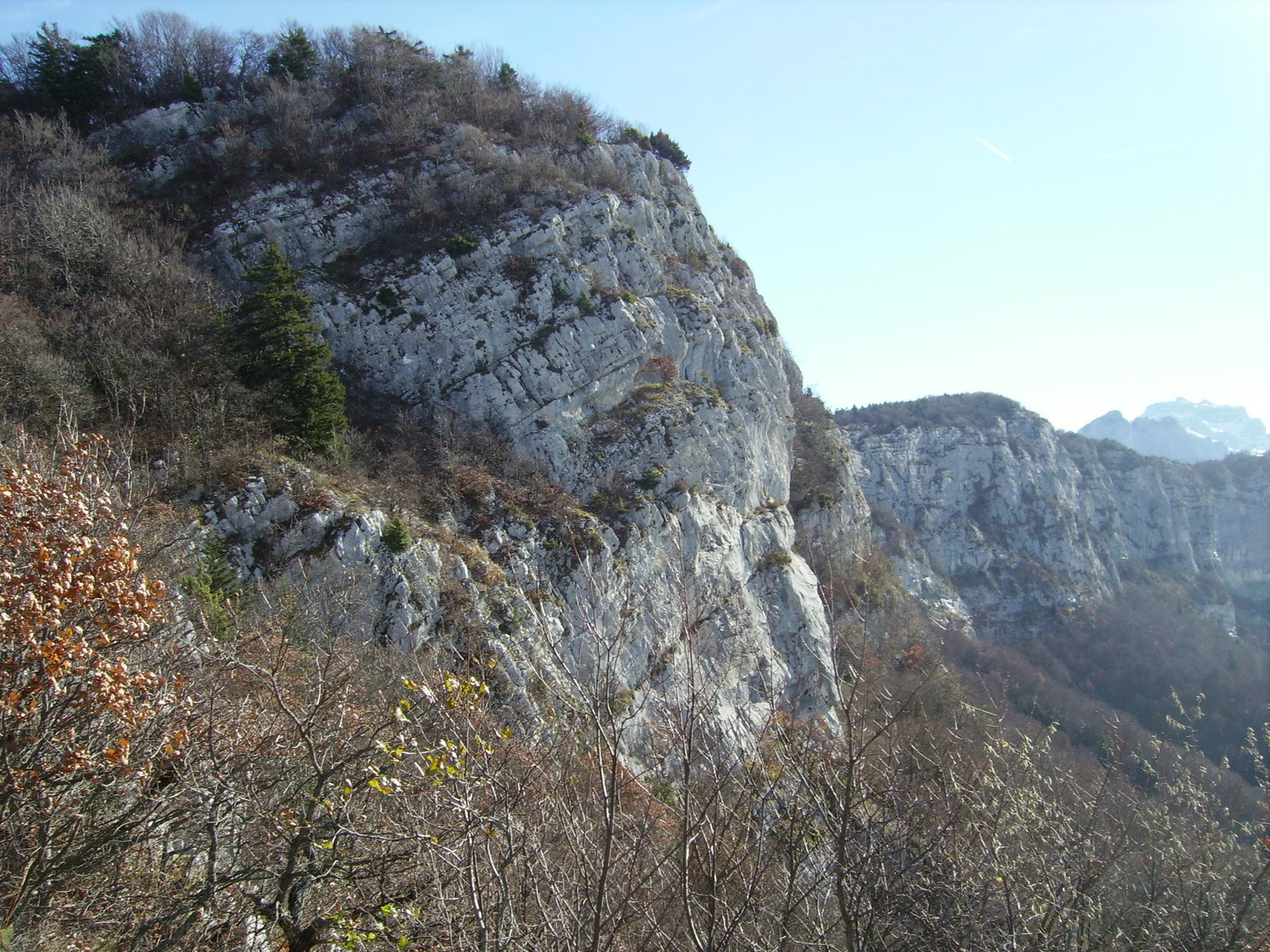 Les aretes du Veyrier depuis le col des Sauts