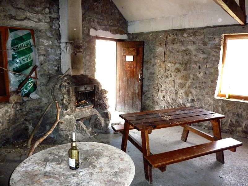 Cabane de Roybon : intérieur