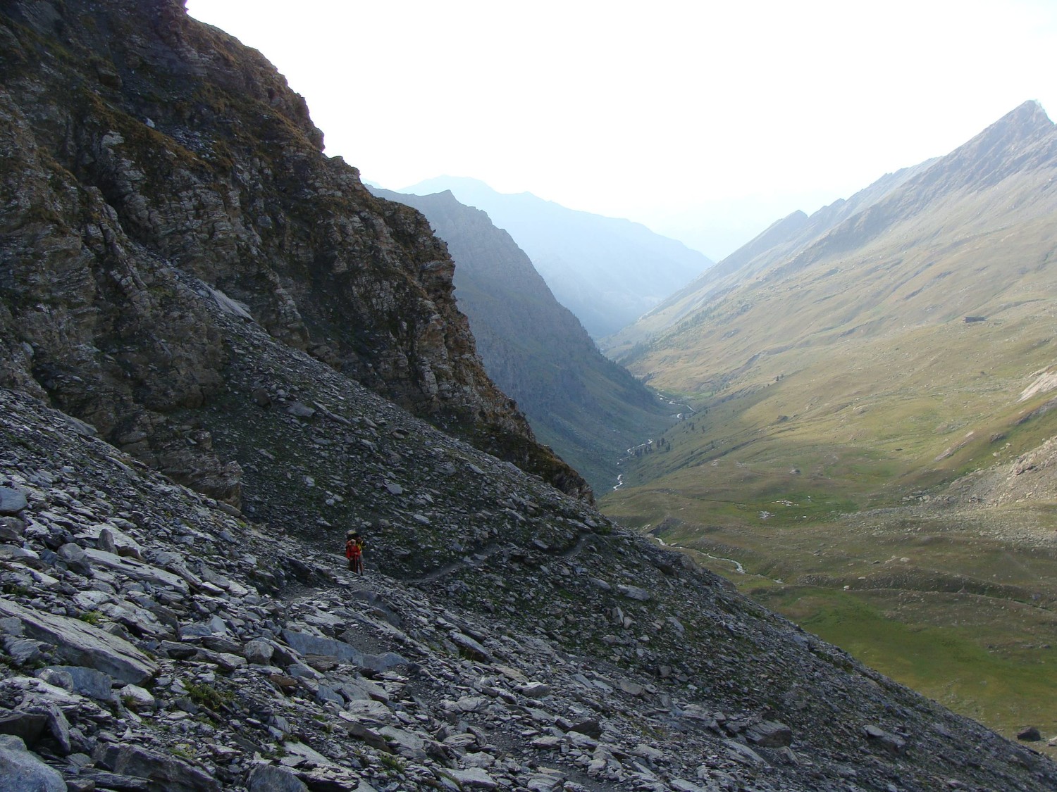 Le vallon vue du col de Valante