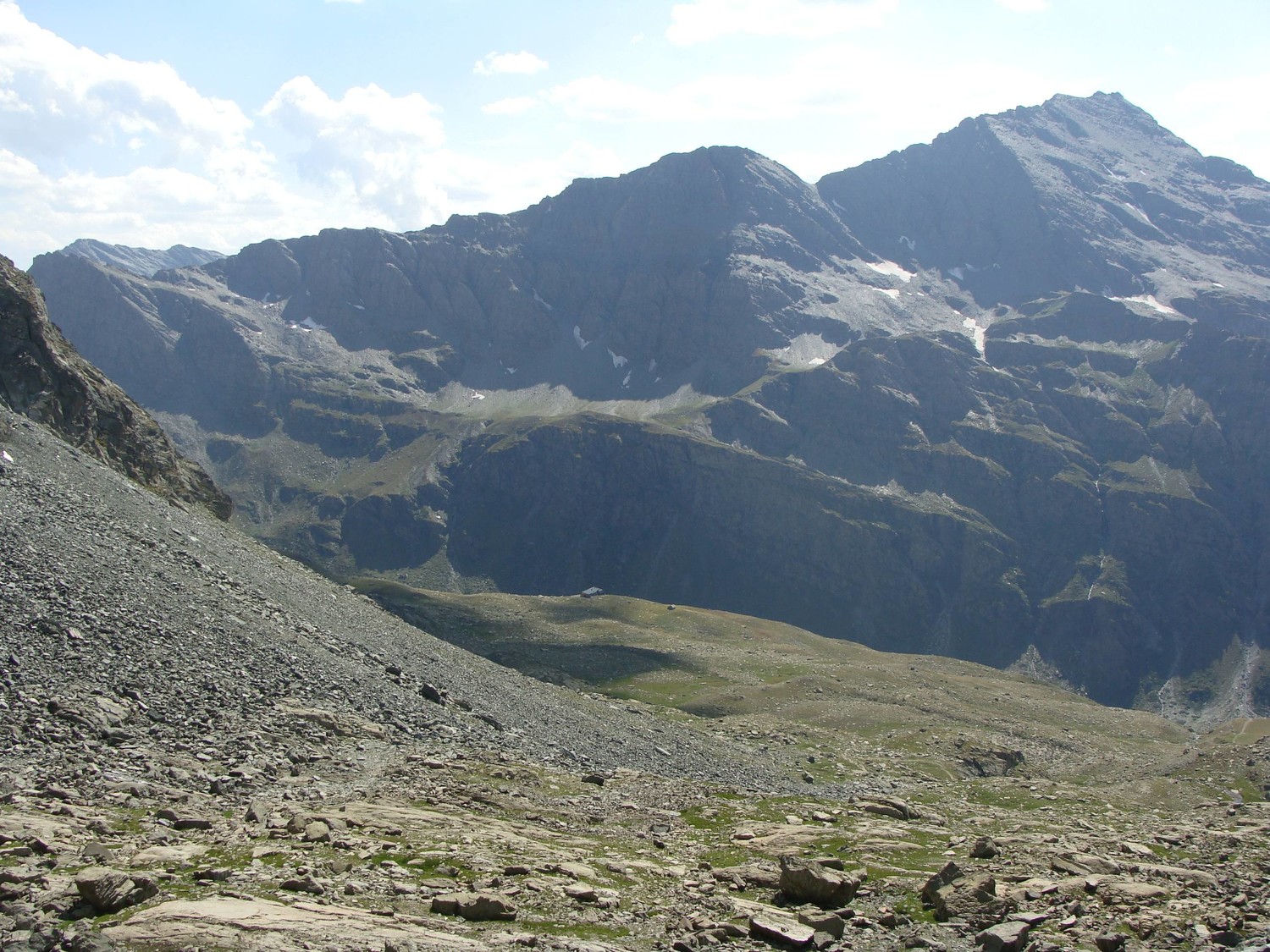 Redescente vers le refuge du Viso