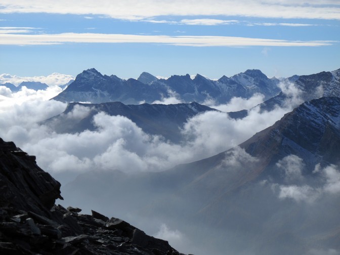 Du côté italien : les crêtes du Pelvo d'Elva (3064 m)