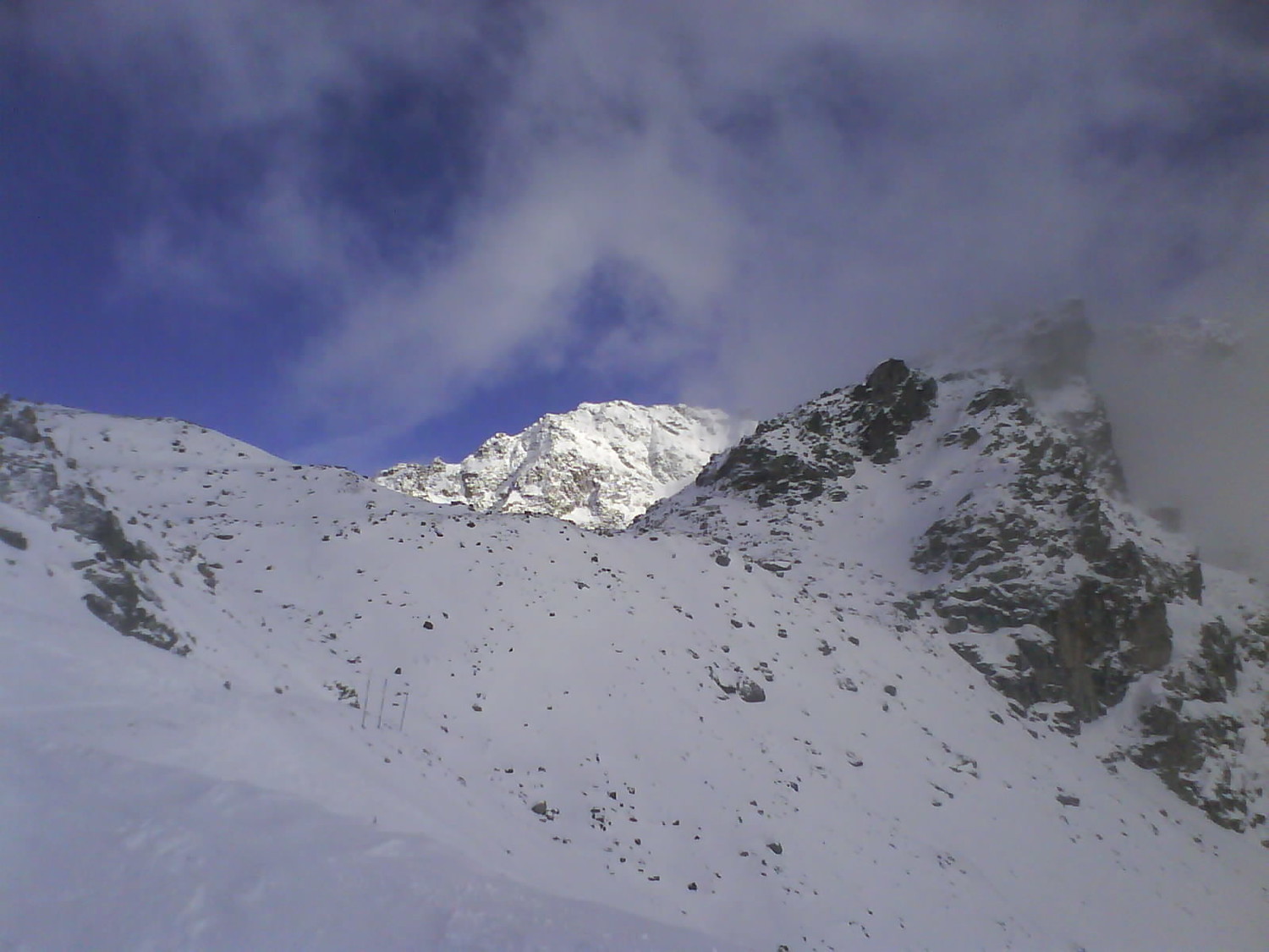 Col de Gentianes en vue
