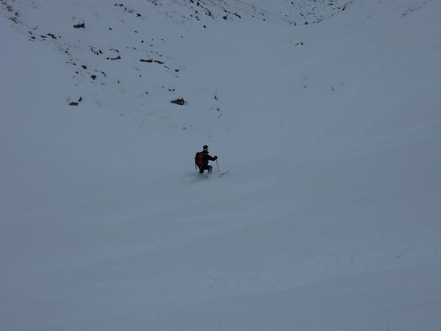 début de la descente