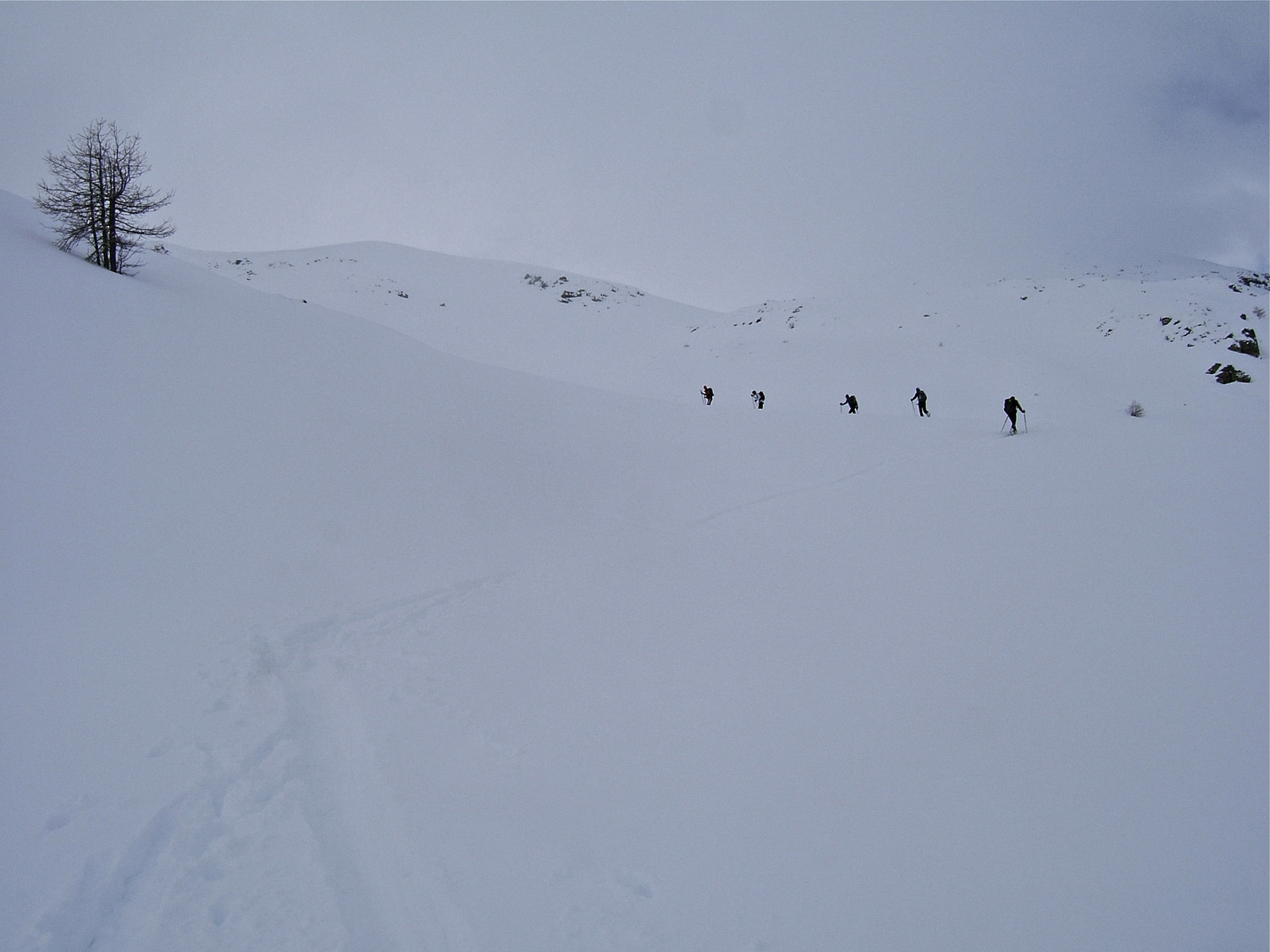 Les nuages nous ont rejoint, annonçant un jour blanc.