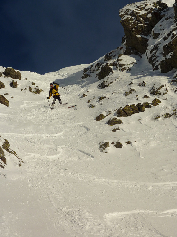 Haut du couloir W en mode alpin