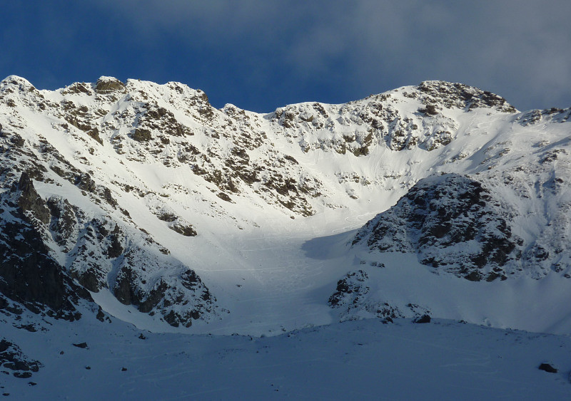 Cime de la Jasse : Combe et Face W